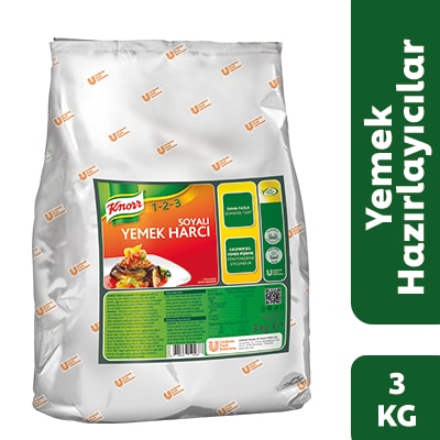 Knorr 1-2-3 Soyalı Yemek Harcı 3KG - Geleneksel yemek pişirme yöntemlerine uygundur.